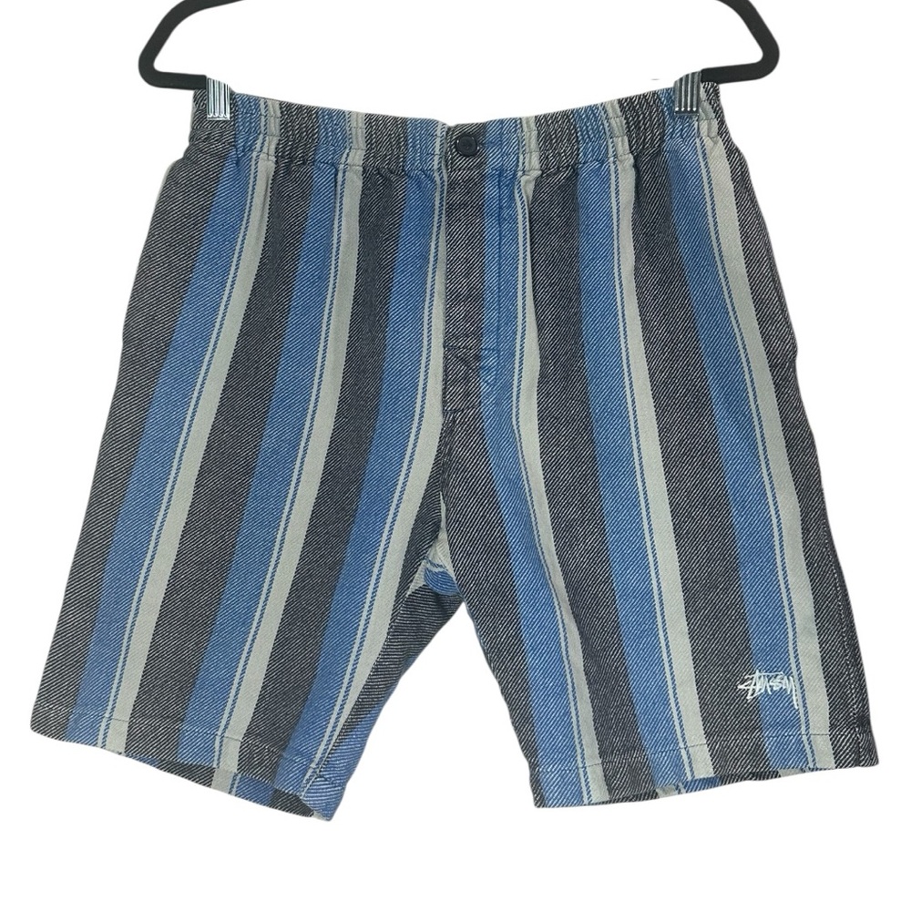 Stussy Striped Woven Baja Shorts Small